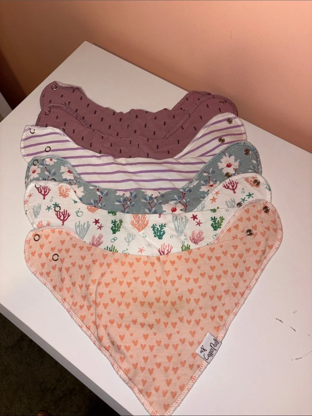 Copper Pearl | bandana bibs